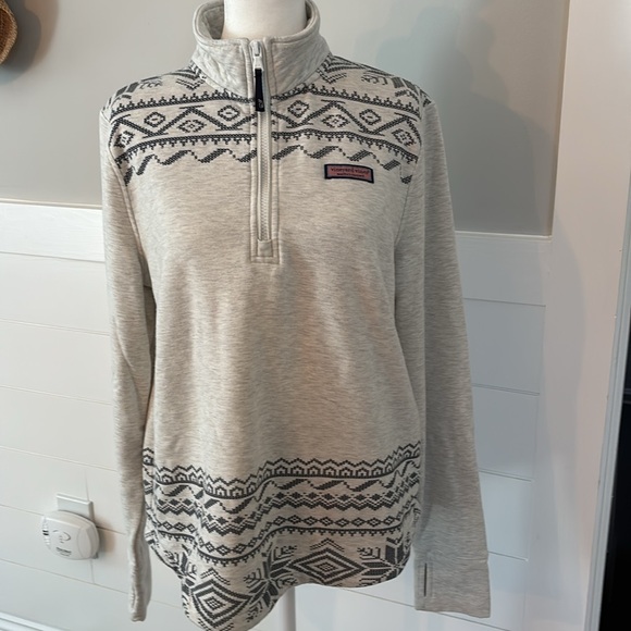 Vineyard Vines Fair Isle Shep Shirt- dream cloth - Picture 3 of 9